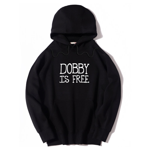 dobby is free 哈利波特卫衣男女情侣装春秋冬装加绒连帽套头卫衣