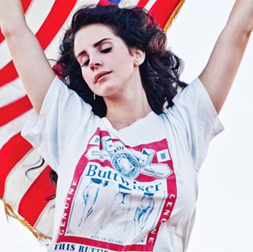 拉娜德雷拉拉打雷姐同款短袖T恤 Lana del rey美式复古重磅纯棉