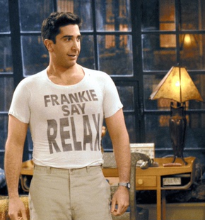 老友记罗斯同款T恤frankie say relax美剧Friends Ross短袖T恤