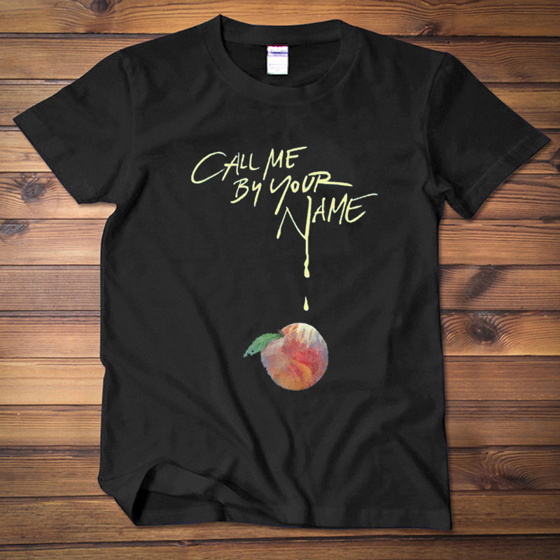 电影周边 请以你的名字呼唤我 甜茶周边 桃子男女短袖t恤半袖夏