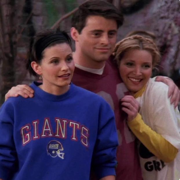 美剧老友记卫衣莫妮卡同款蓝色圆领衫Friends Monica sweatshirt