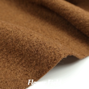 100%羊毛 深棕色加厚圈圈羊毛呢毛料羊毛面料大衣外套斗篷布料DIY