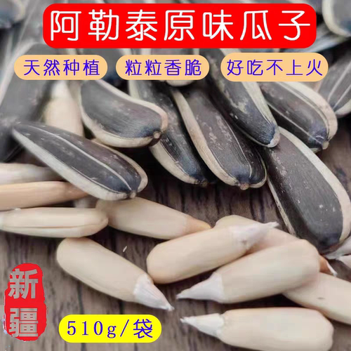 昊多妈精选新疆阿勒泰葵方提原味无添加大颗粒瓜子袋装510g /袋
