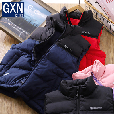 男童羽绒马甲秋冬外穿保暖坎肩