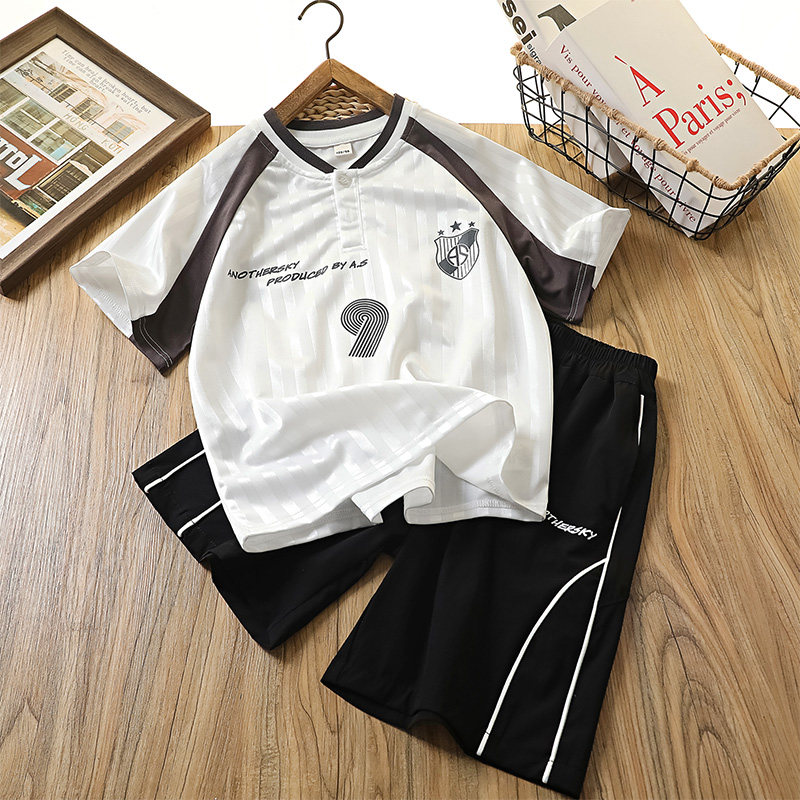 男童篮球服套装2026夏装儿童帅气印花速干短袖短裤运动服两件套潮