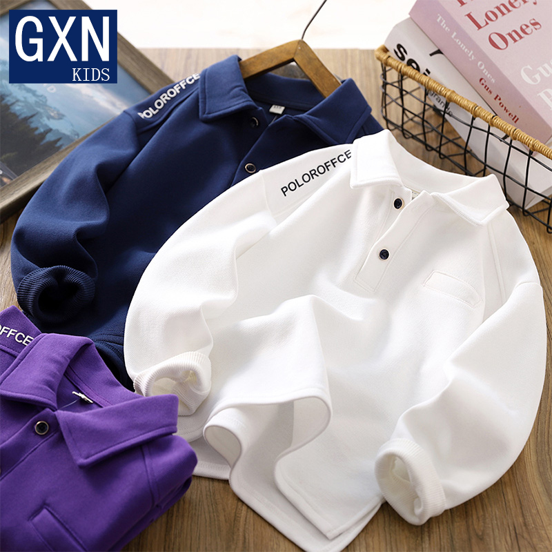 男童Polo衫卫衣儿童翻领体恤长袖