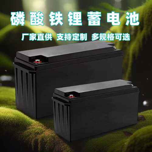 太阳能风光互补湿地公园监测离网供电磷酸铁锂储能蓄电池12V200A