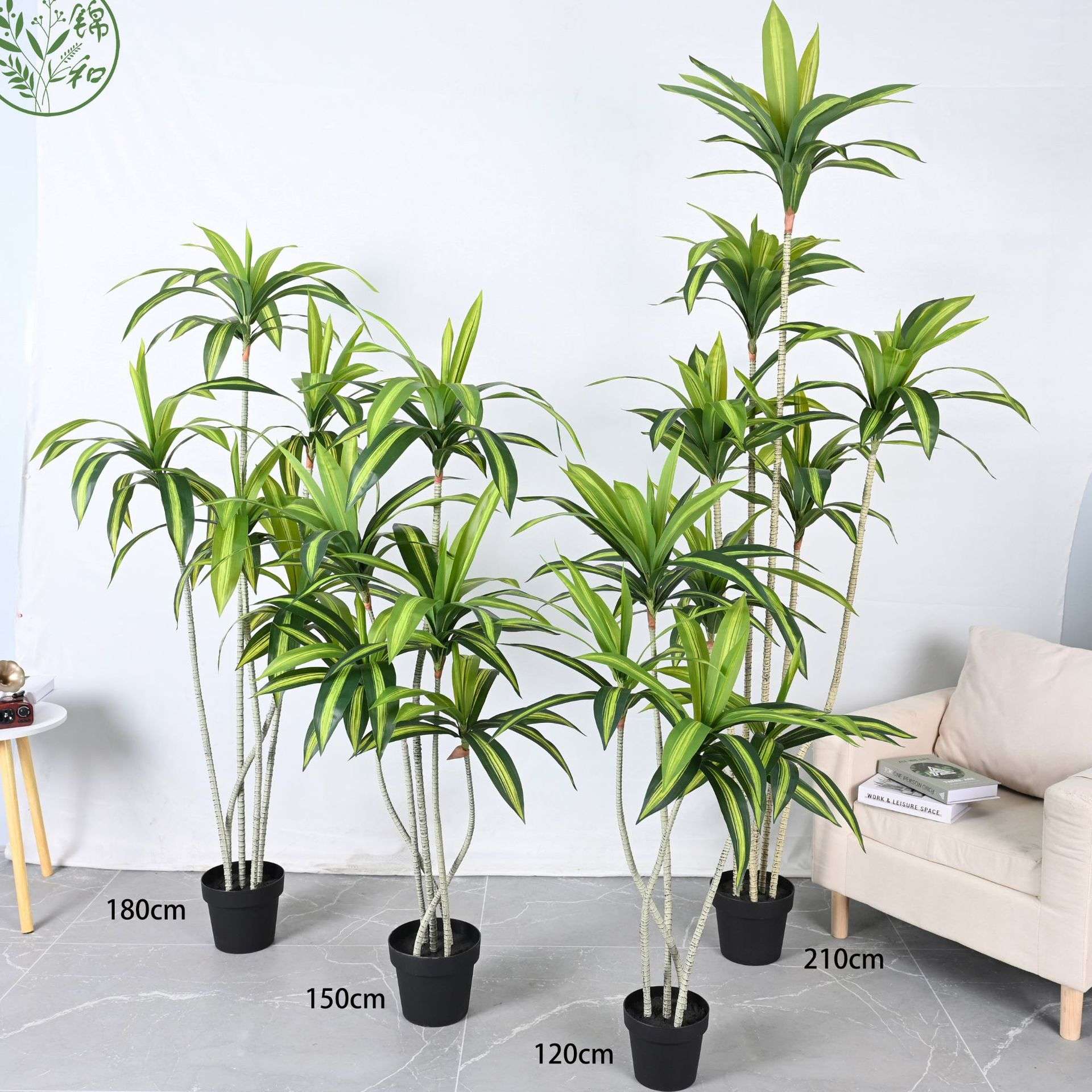 高端仿真巴西木假植物落地装饰绿植盆栽室内家居摆件橱窗植物造景