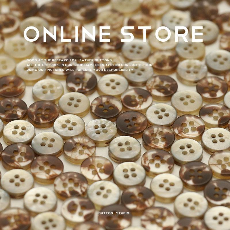 树脂纽扣四眼半透乱花服装配件针织开衫衬衣袖领口polo长短袖扣子