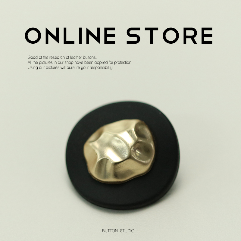 黑色金属纽扣大衣外套扣子毛衣扣