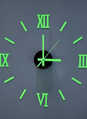罗马40厘米夜光亚克力装饰挂钟