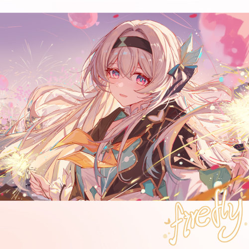 【鸦居老师】一起放烟花吧 流萤主题色纸 崩坏星穹铁道同人周边