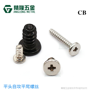 6小螺钉 1.5 2.5 1.7 1.4 1.6 平头自攻平尾螺丝CB1 1.2
