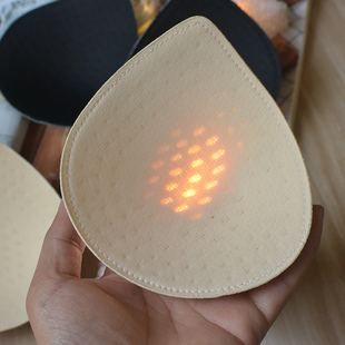 天然乳胶胸垫插片薄款 透气大胸显小胸托运动内衣瑜伽服胸垫片 夏季