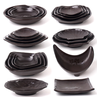 A5密胺仿瓷创意火锅配菜盘子酱料碟子异形特色连锁店寿司小吃碟子