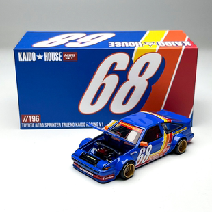 现货 KaidoHouse+MINIGT 1:64 #196 丰田 AE86 合金汽车模型