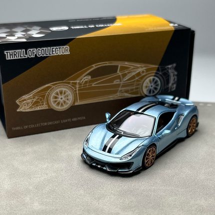 现货 TOC 富美 1:64 488 Pista 超跑 赛车 合金汽车模型