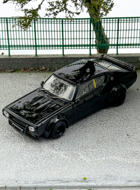 INNO 1:64 日产NISSAN 2000 GTR KPGC110 黑色合金汽车模型收藏