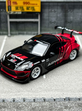 MINIGT 1:64 #956 丰田 GR86 HKS TYPE R ADVAN 合金汽车模型