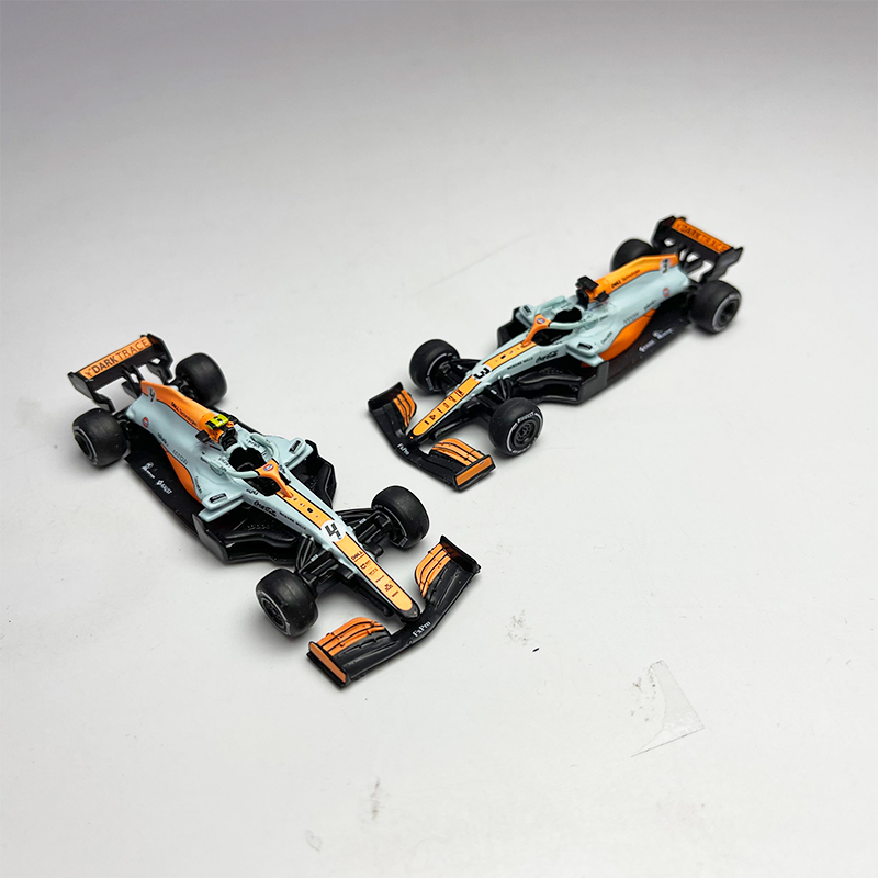 原厂1:64 迈凯伦F1 MCL35M 2021摩纳哥 GULF海湾石油赛车汽车模型