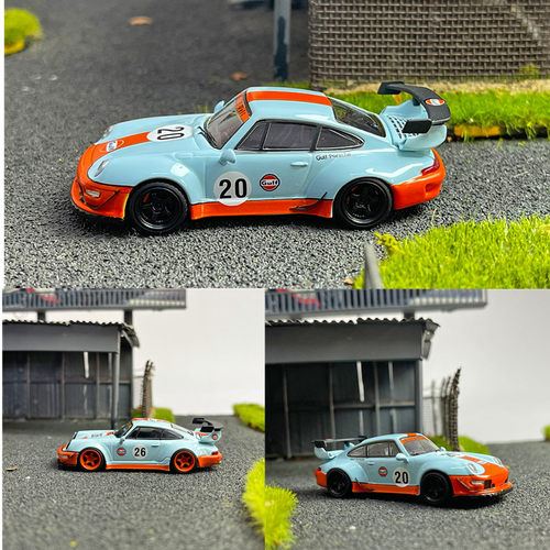 原厂汽车模型保时捷964RWB合金