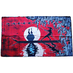 云南部落苗族手工蜡染画特色民族风布艺壁挂历史文化民宿客栈装饰