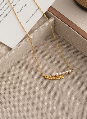 麦穗系列天然珍珠项链