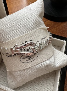 S925纯银韩版小众设计感手镯