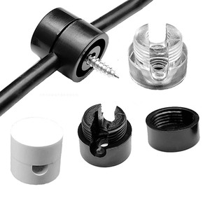 电线固定线夹DIY固定扣二合一灯具配件蜘蛛灯吊顶灯线扣黑白透