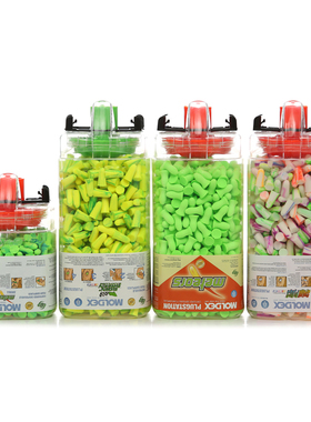 美国MOLDEX防噪音隔音耳塞睡觉睡眠专用防吵神器学生学习降噪桶装