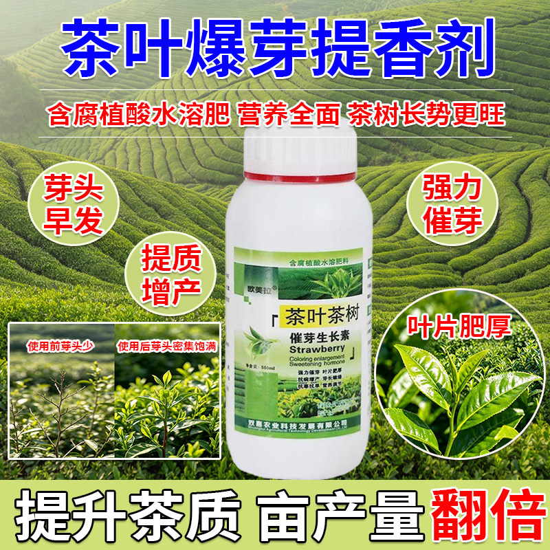 茶叶专用催芽剂茶叶叶面肥茶树催芽素多芽嫩芽生长素催芽叶面肥料图片