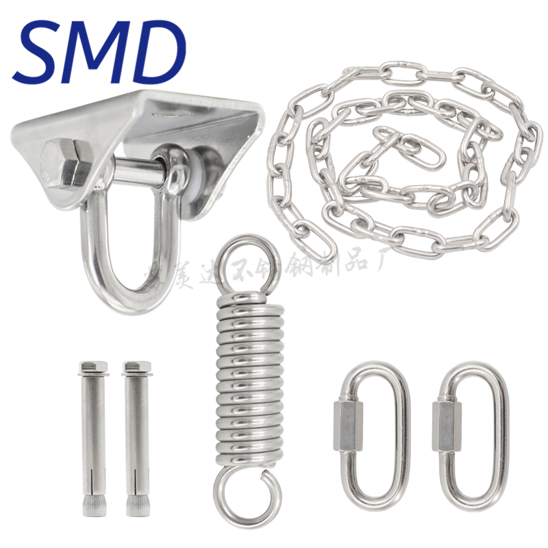 不锈钢空中瑜伽沙袋秋千吊床吊椅固定盘挂钩支架吊钩吊环固定架