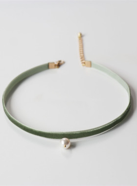 项圈苔绿复古少女施家拍三免