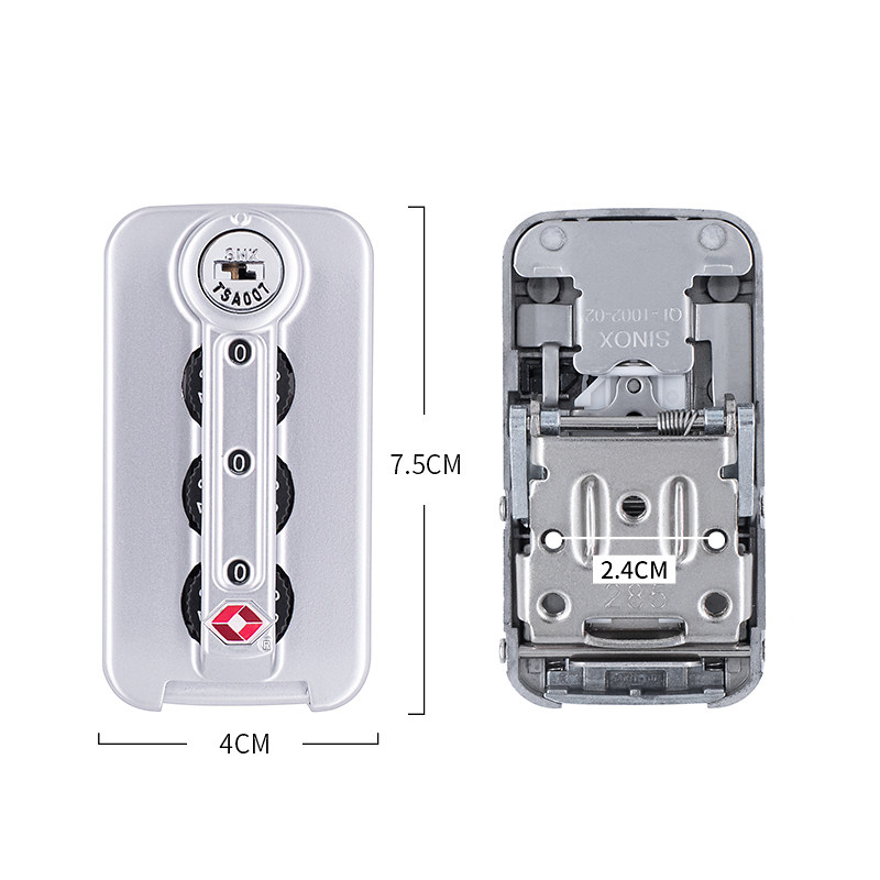 S128#行李箱锁配件旅行箱QL-1002/285锁扣适用密码箱SNX扣锁维修