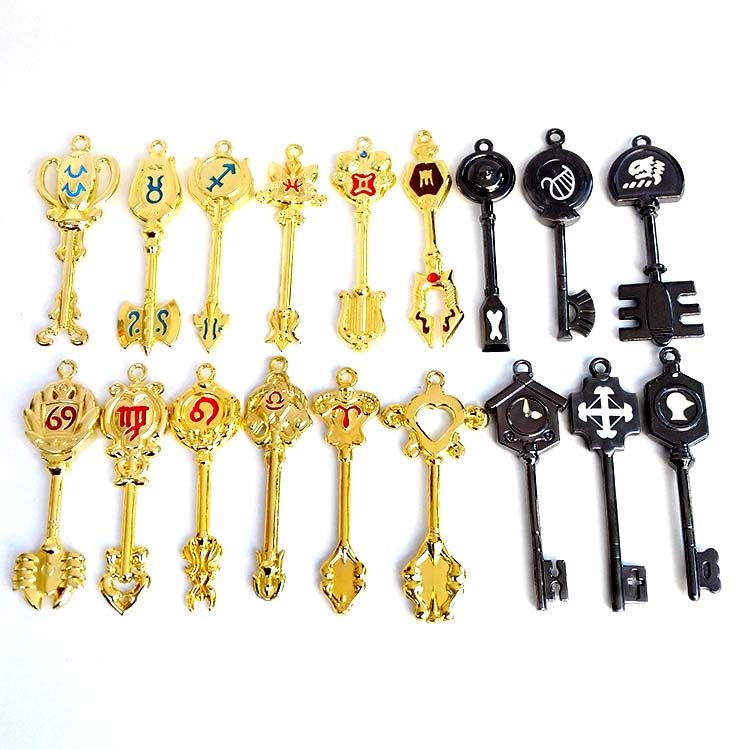 动漫妖精的尾巴周边   十二宫星座  露西  星灵之钥 钥匙形状新款