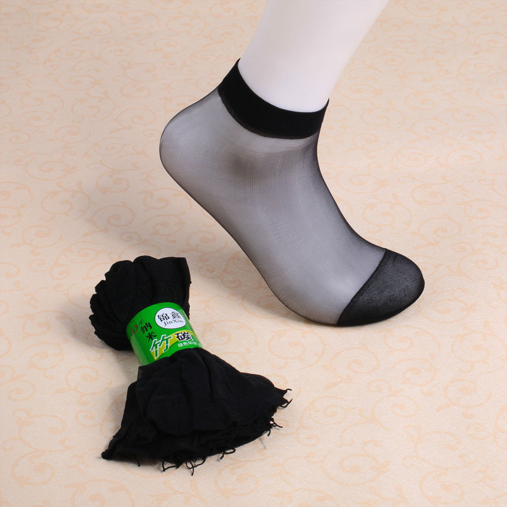 水晶短丝袜批发 夏季超薄女士肤色 肉色 黑色 超短丝袜低价批发