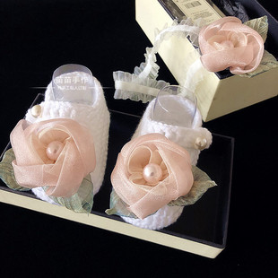 12个月春秋婴儿鞋 子公主鞋 学步前鞋 女宝宝0 幼毛线鞋 夏季 1岁0