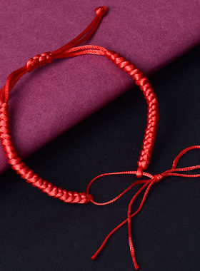 手工编织平结DIY半成品 红绳玉绳编织金榜结可穿珠配件手绳手链