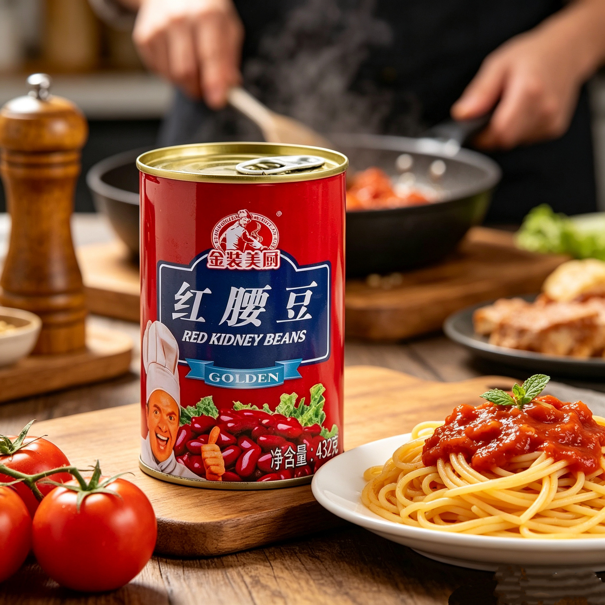 金装美厨红腰豆432gx24罐即食红腰豆沙拉红豆刨冰原料江浙沪包邮