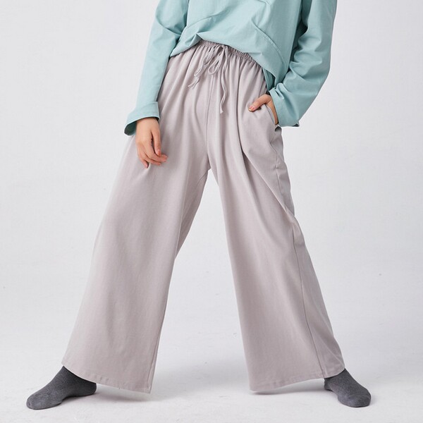 中国现代舞练功裤集训练习宽松阔腿直筒舞蹈长裤子男女款成人休闲