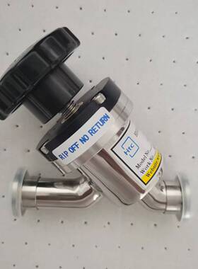 HTC日扬铜密封Y型YVB-CU-KF16-KF25-KF40-KF50-M直线手动真空角阀