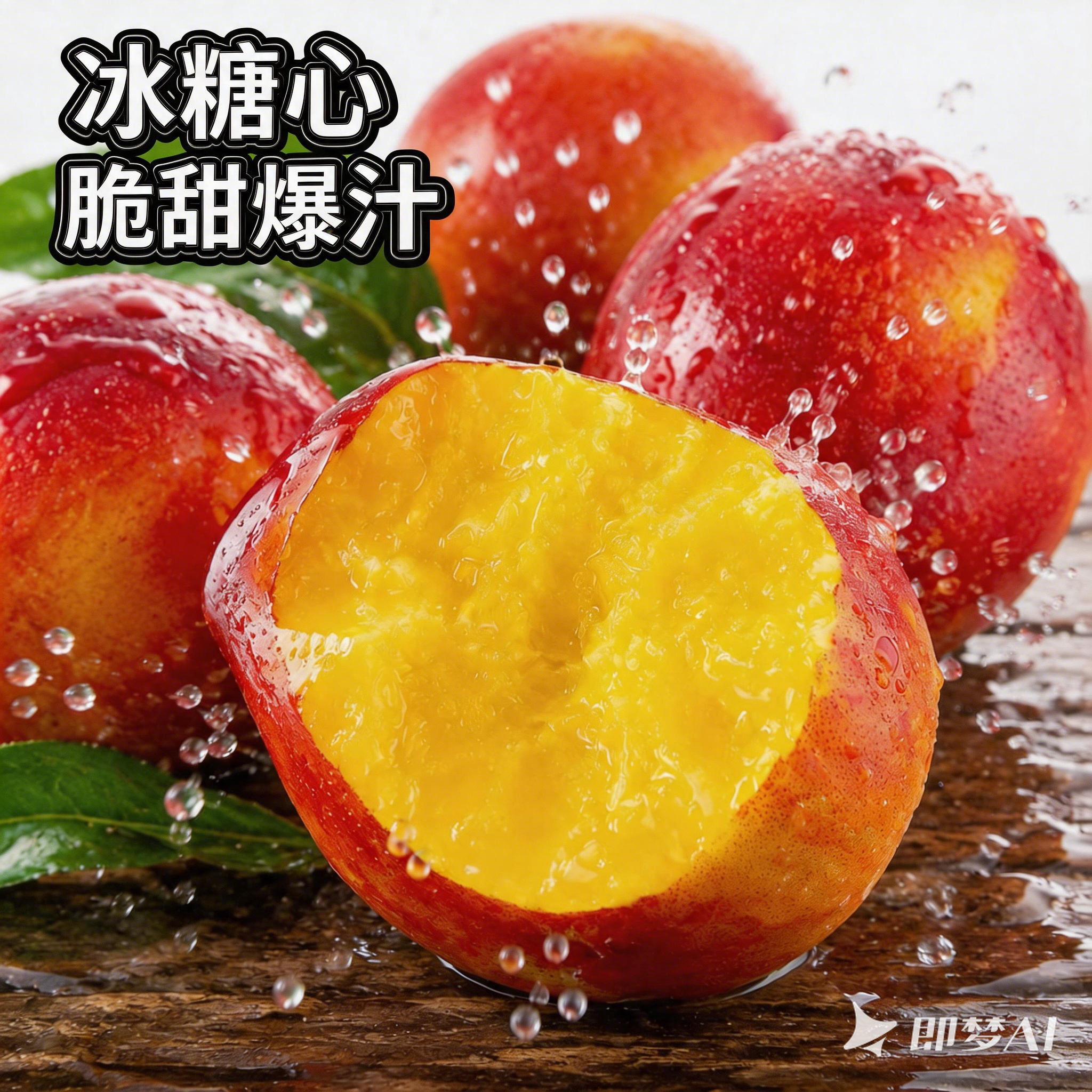 黄心油桃当季大桃子新鲜脆甜水果现摘现发整5斤装山西运城
