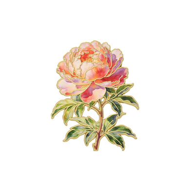 玫瑰雏菊铃兰花金属徽章胸针饰品