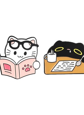 可爱卡通小猫咪金属徽章胸针饰品