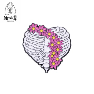 卡通器官心脏肋骨金属烤漆徽章胸针医疗医护医生护士胸章衣服饰品