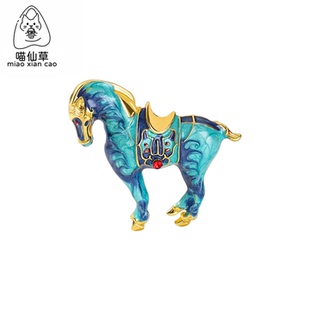 2026生肖马金属徽章胸针彩色本命年马到成功胸章高级感衣服装饰品