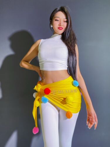沐熙家肚皮舞毛球臀巾