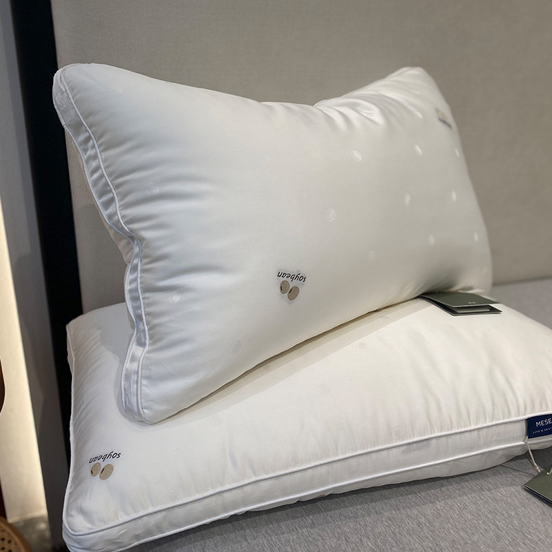 美学剪花立体双边大豆枕芯抗菌面包枕头单个装中枕一对拍2个,床上用品,枕头/枕芯,淘宝优惠券,粉丝福利购,淘宝优惠卷