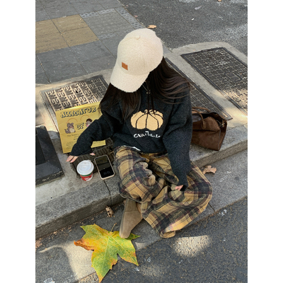 12/23  10AM  徐琳  奶呼呼蕾丝拼接下摆南瓜提花慵懒感毛针织衫