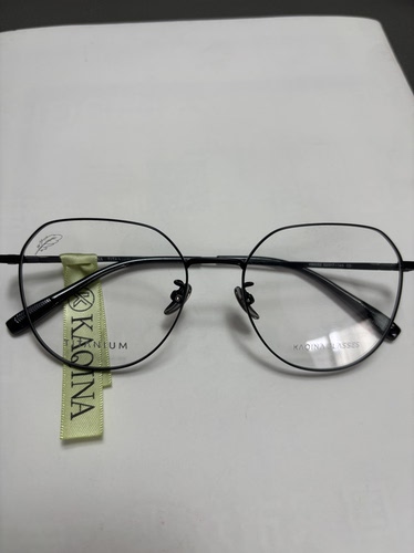 60052咔琦娜黑色纯钛一付眼镜超轻